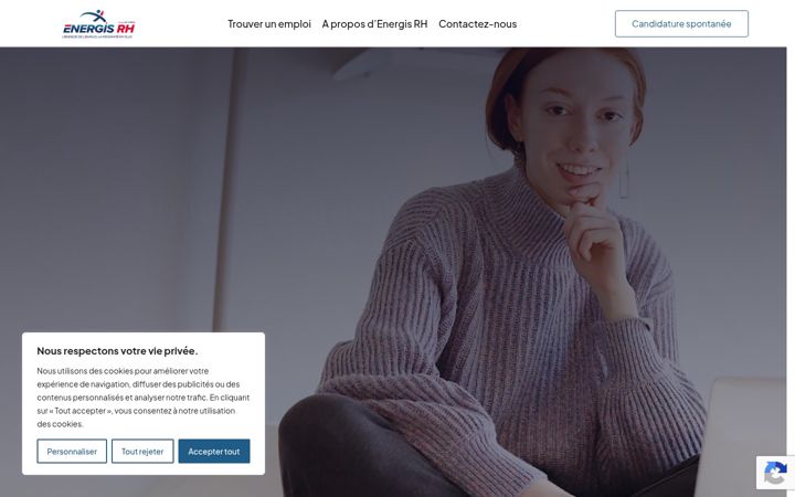 Screenshot of energisrh.com
