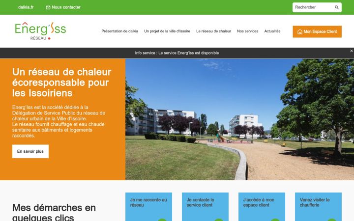 Screenshot of energiss.fr