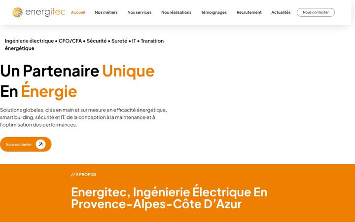 Screenshot of energitec.fr