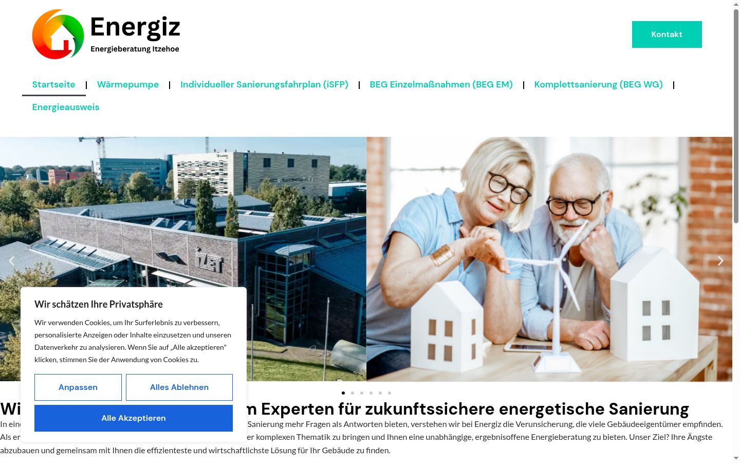 Screenshot tal-banner tal-kunsens muri qabel kwalunkwe interazzjoni
