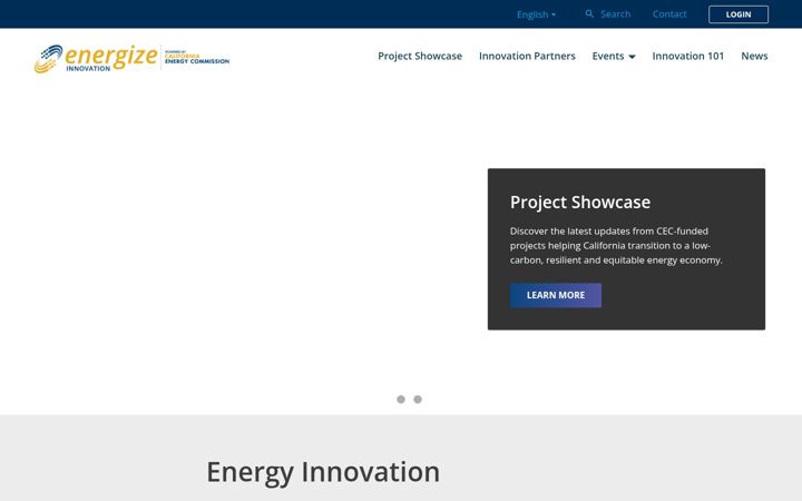 Screenshot of energizeinnovation.fund
