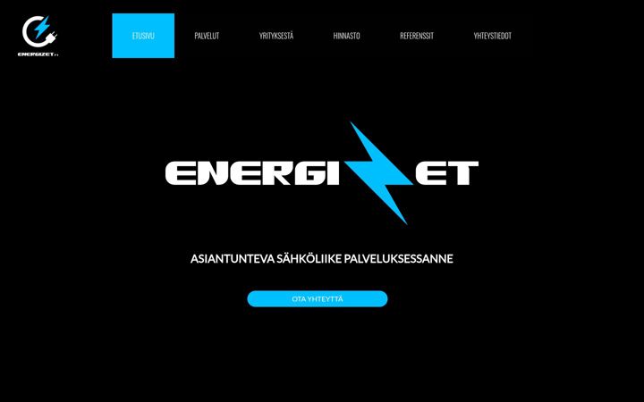 Екранна снимка на energizet.fi