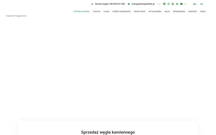 Kuvakaappaus sivustosta energobielsk.pl