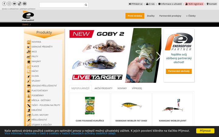 Captura de pantalla de energofish.cz
