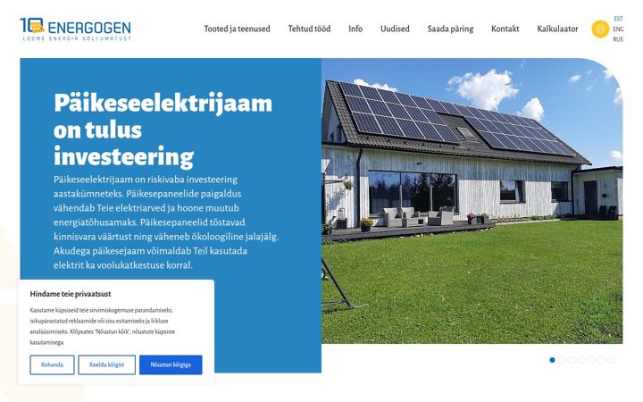 Screenshot of energogen.ee