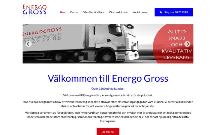 Screenshot von energogross.se