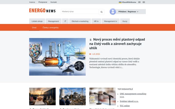 Captura de pantalla de energonews.cz