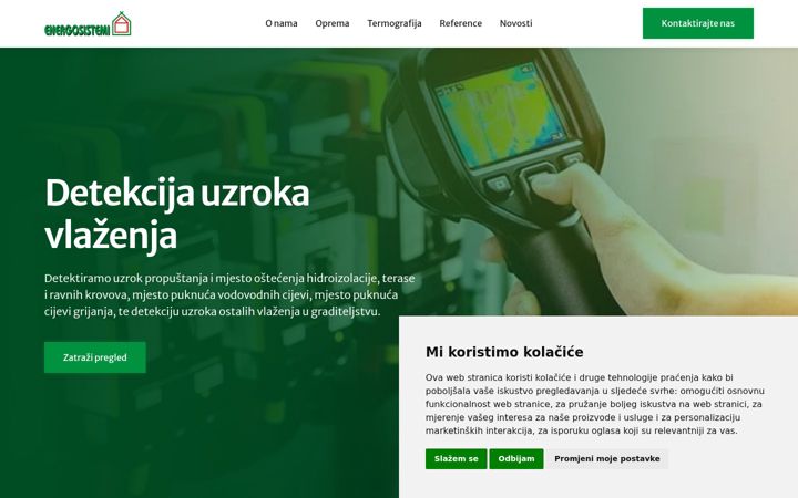 Snímek obrazovky energosistemi.hr