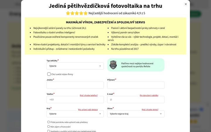 Captura de pantalla de energosolar.cz