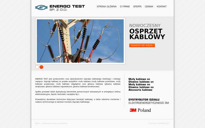 Zrzut ekranu energotest.pl