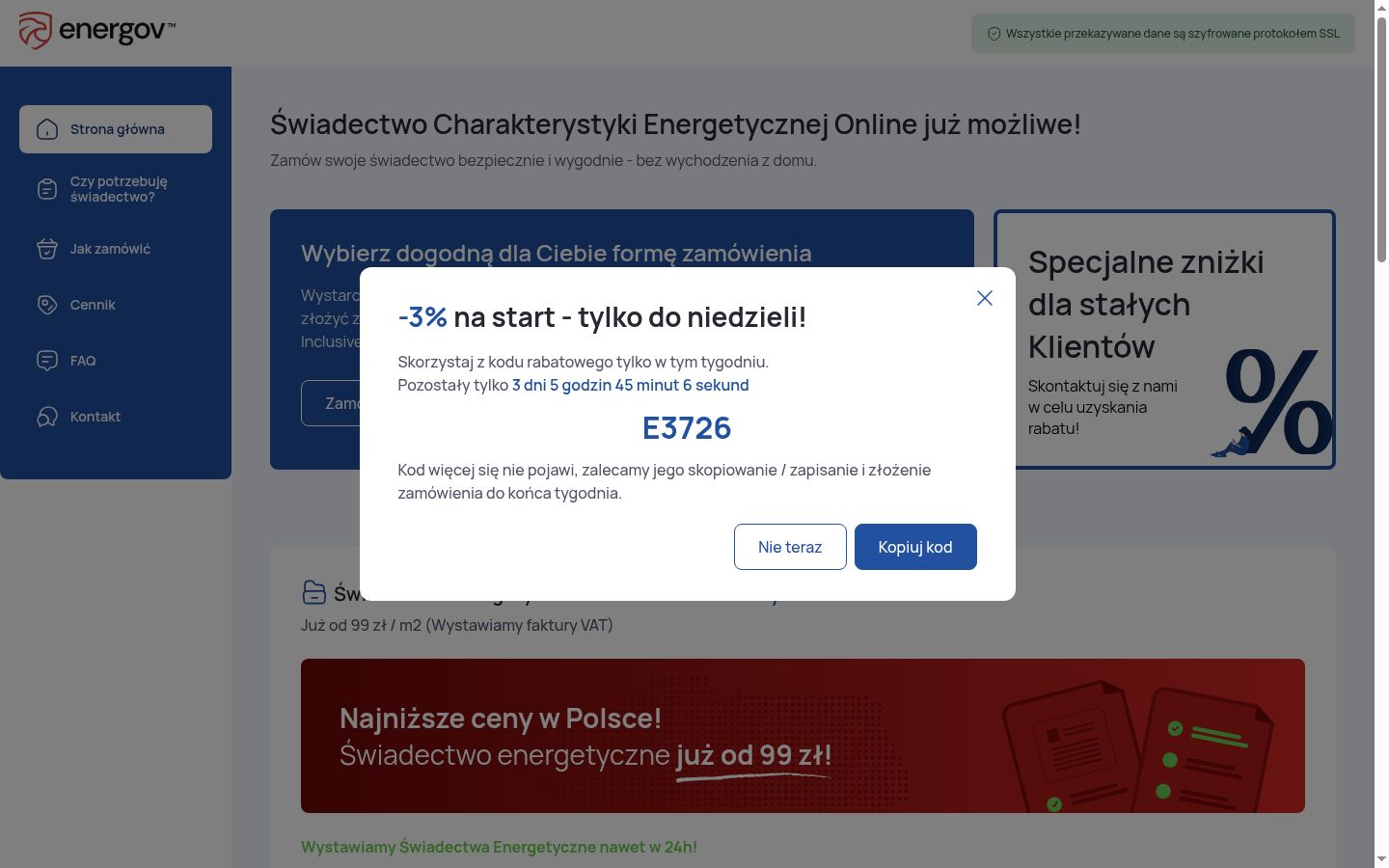 Sutikimo reklamjuostės, rodytos prieš bet kokią sąveiką, ekrano kopija
