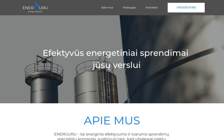 Screenshot of energuru.lt