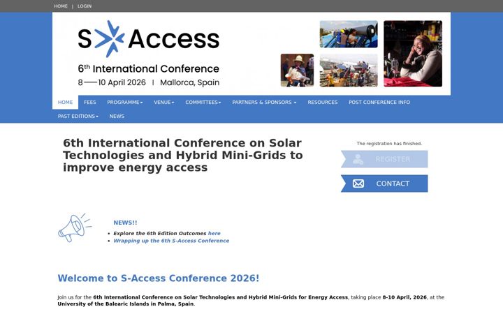 Screenshot of energy-access-conferences.com