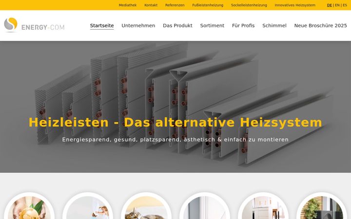 Screenshot of energy-com.de