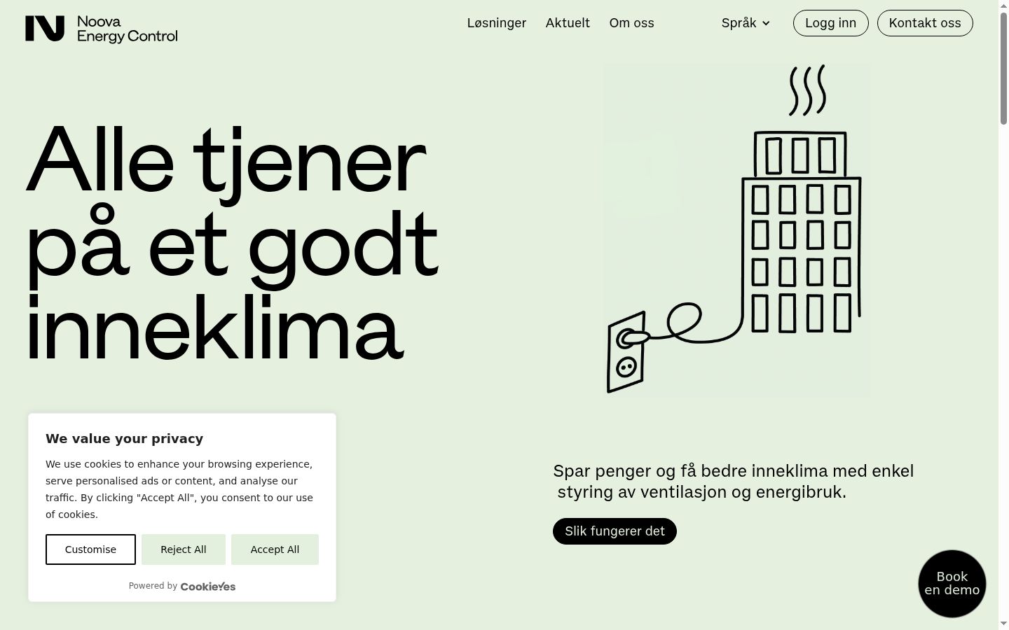 Screenshot tal-banner tal-kunsens muri qabel kwalunkwe interazzjoni