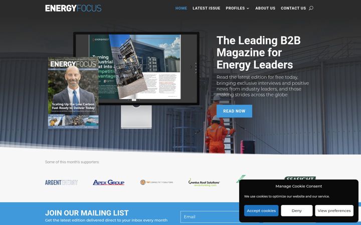Screenshot ta' energy-focus.net