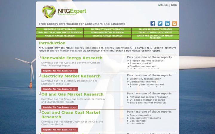 Screenshot of energy-market-research.com