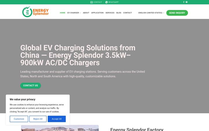 Screenshot of energy-splendor.com