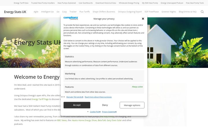 Snímek obrazovky energy-stats.uk