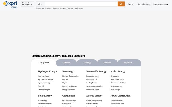 Zrzut ekranu energy-xprt.com
