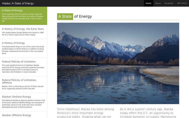 Screenshot of energyandalaska.com