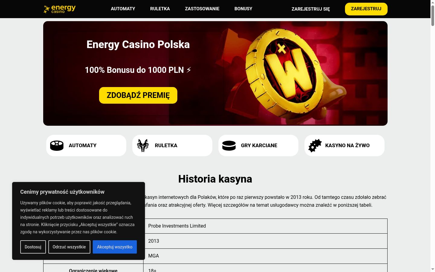 Screenshot tal-banner tal-kunsens muri qabel kwalunkwe interazzjoni