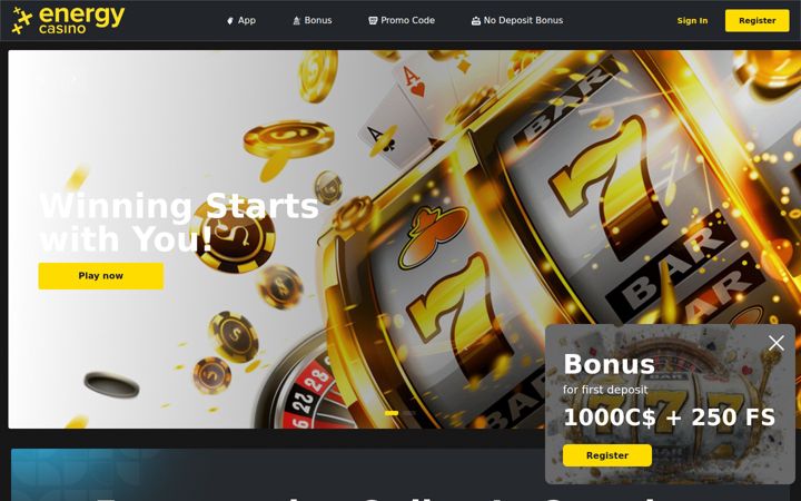 Screenshot of energycasinos.io