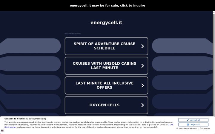 Skærmbillede af energycell.it