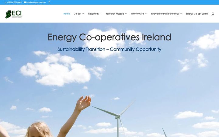 Skærmbillede af energyco-ops.ie