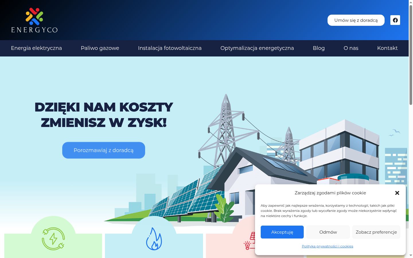 Snímek obrazovky baneru souhlasu zobrazeného před jakoukoli interakcí