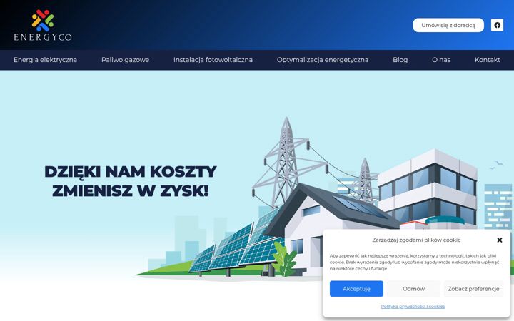 Screenshot ta' energyco.pl