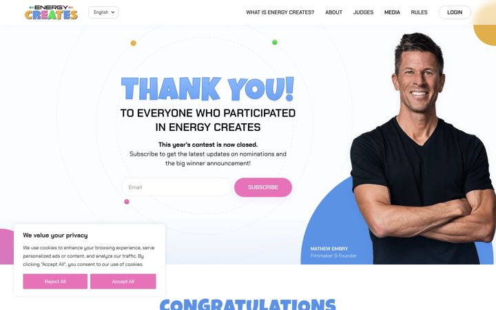 Screenshot of energycreates.com