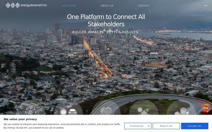 Screenshot of energydatametrics.com
