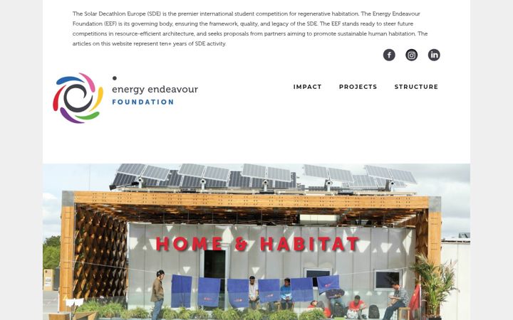 Snimka zaslona za energyendeavour.org