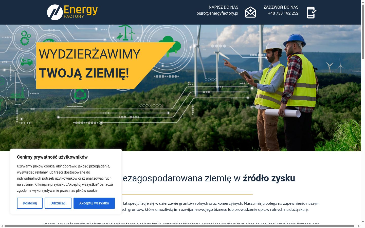 Screenshot tal-banner tal-kunsens muri qabel kwalunkwe interazzjoni