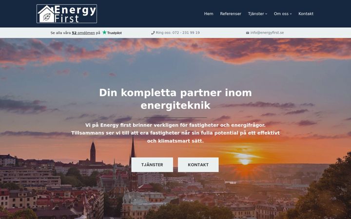 Screenshot von energyfirst.se