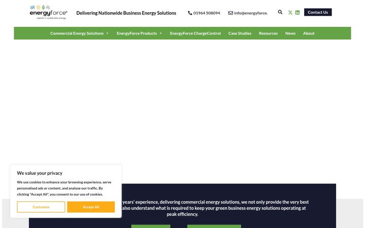 Screenshot του energyforce.uk