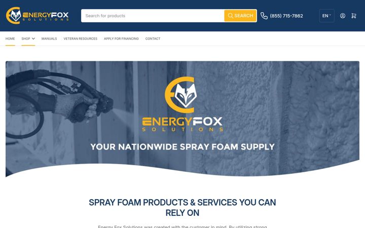 Screenshot von energyfoxsolutions.com