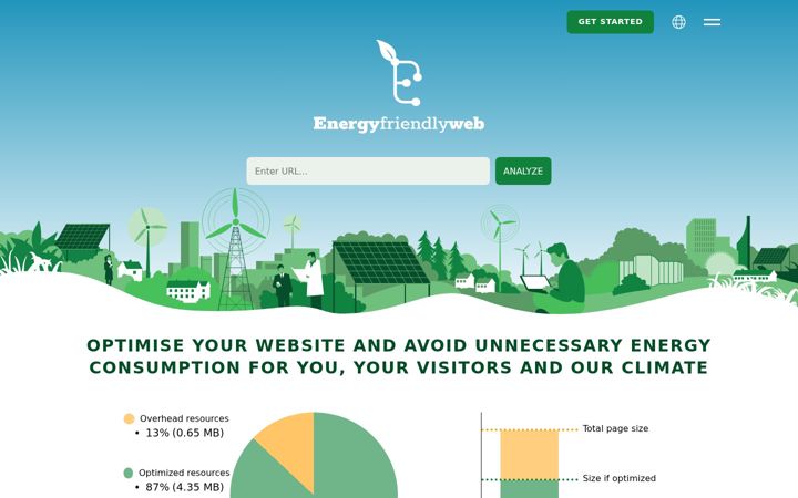 Screenshot of energyfriendlyweb.com
