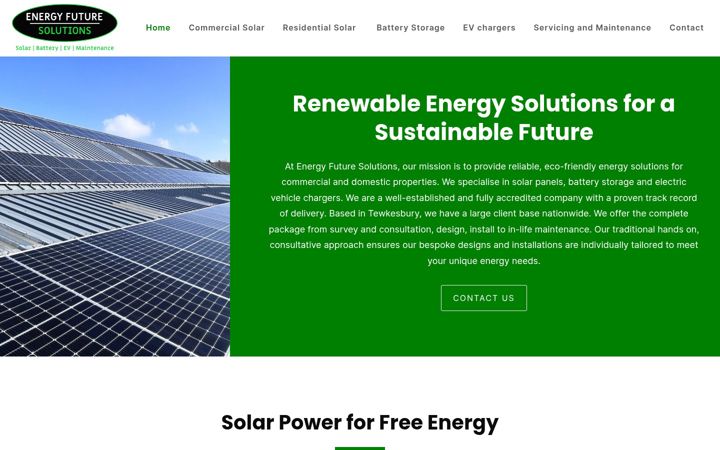 Screenshot του energyfuturesolutions.co.uk