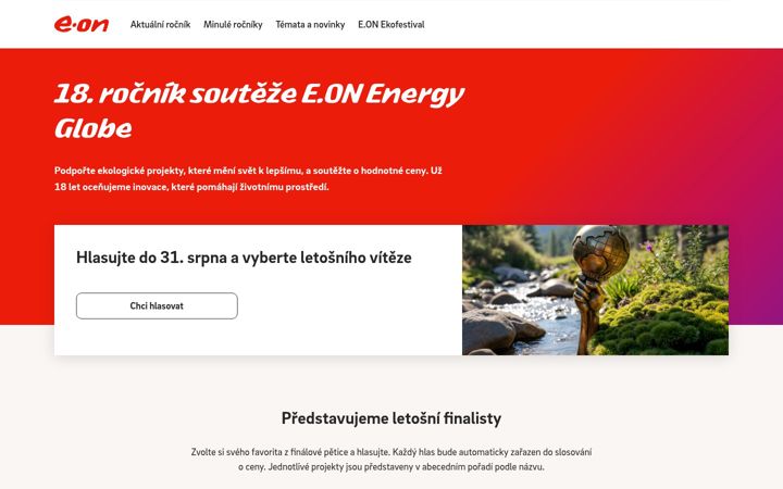 Screenshot of energyglobe.cz