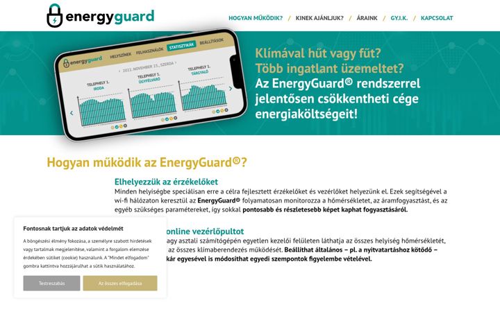 Captura de pantalla de energyguard.eu
