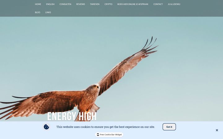 Skärmbild av energyhigh.nl