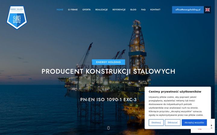 Screenshot ta' energyholding.pl