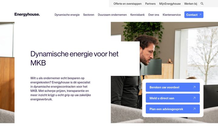 Skärmbild av energyhouse.nl