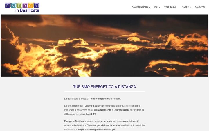 Screenshot of energyinbasilicata.com