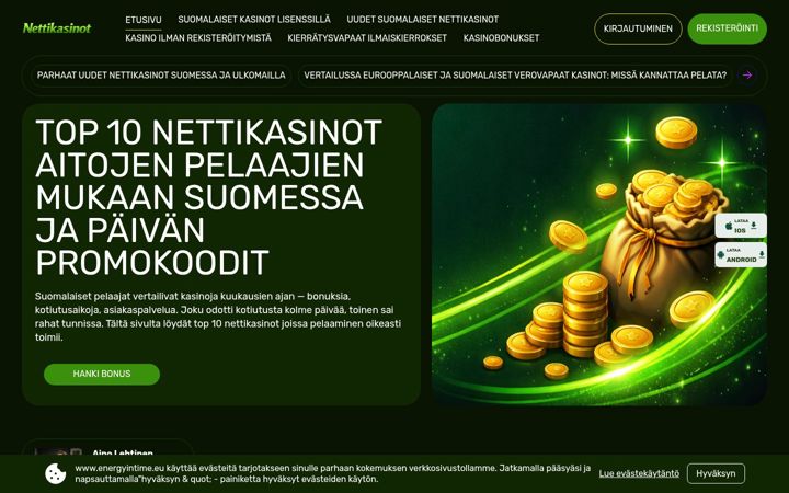 Screenshot of energyintime.eu