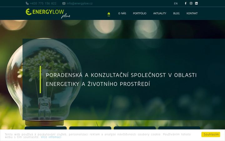 Screenshot of energylow.cz
