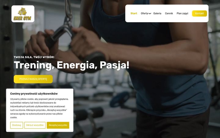Screenshot ta' energym-fitness.pl