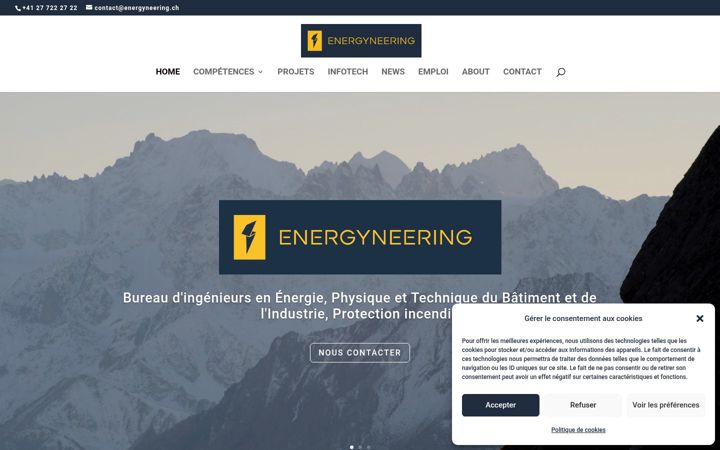 Capture d'écran de energyneering.ch